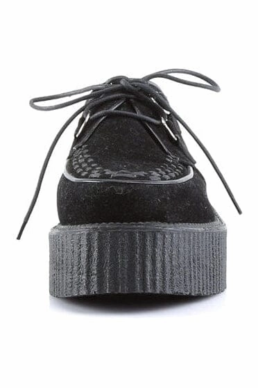 V-CREEPER-502S Black Vegan Leather Creeper