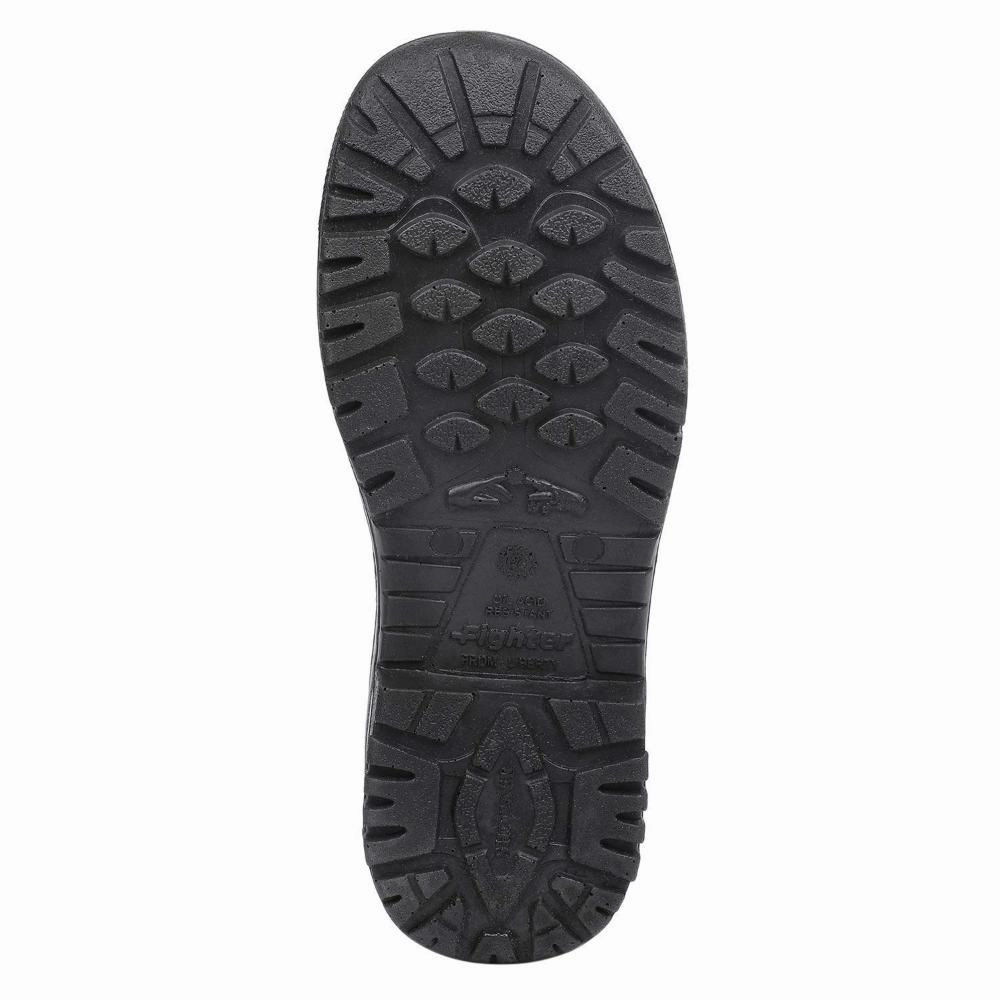 Warrior Black Steel Toe Industrial Safety Shoes for Men FIGHTER MEN By Liberty