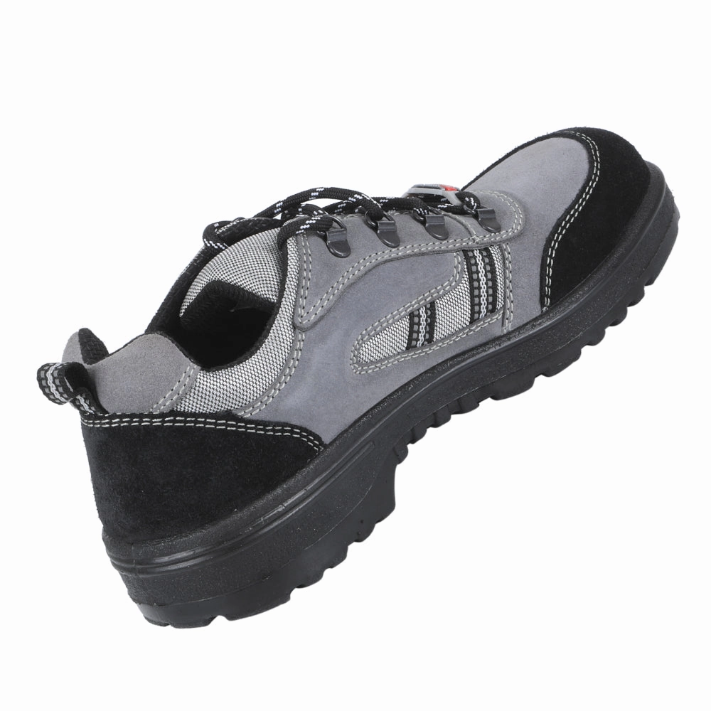 Warrior Grey Steel Toe Industrial Safety Shoe for Men 98-254 By Liberty