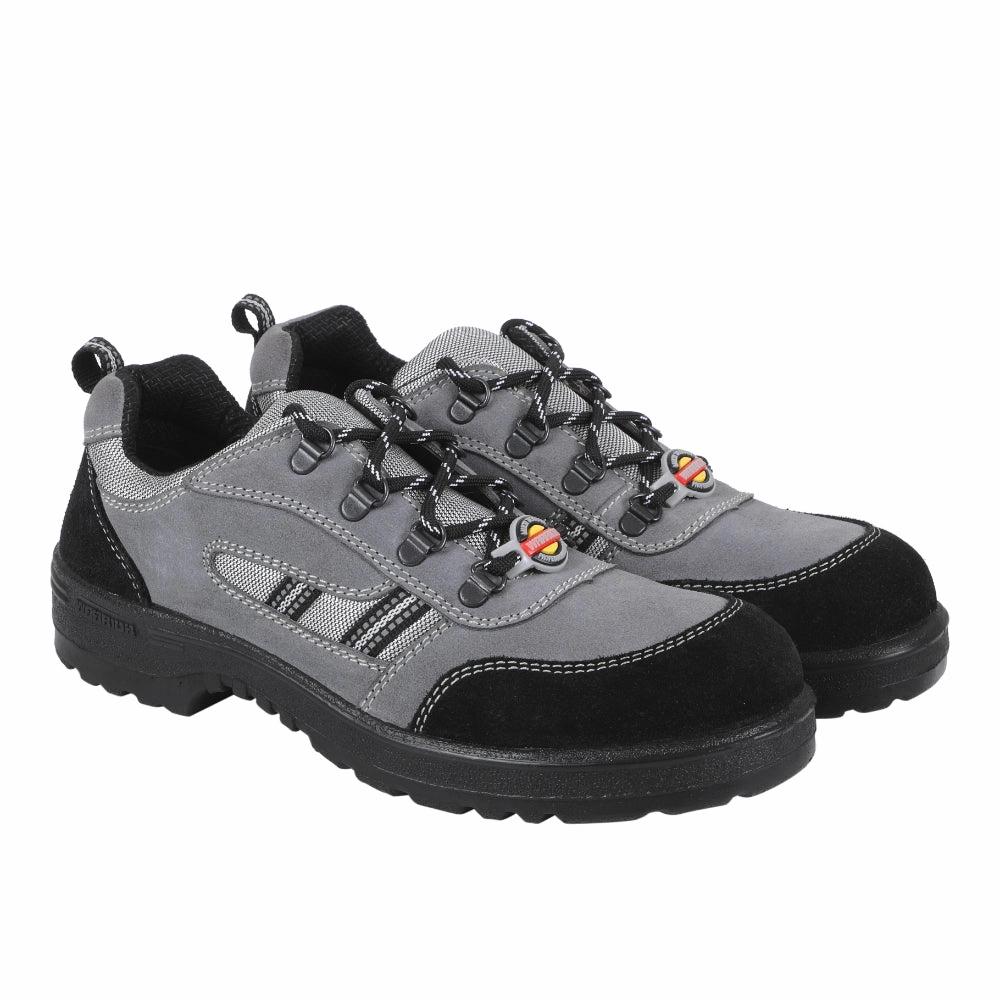 Warrior Grey Steel Toe Industrial Safety Shoe for Men 98-254 By Liberty