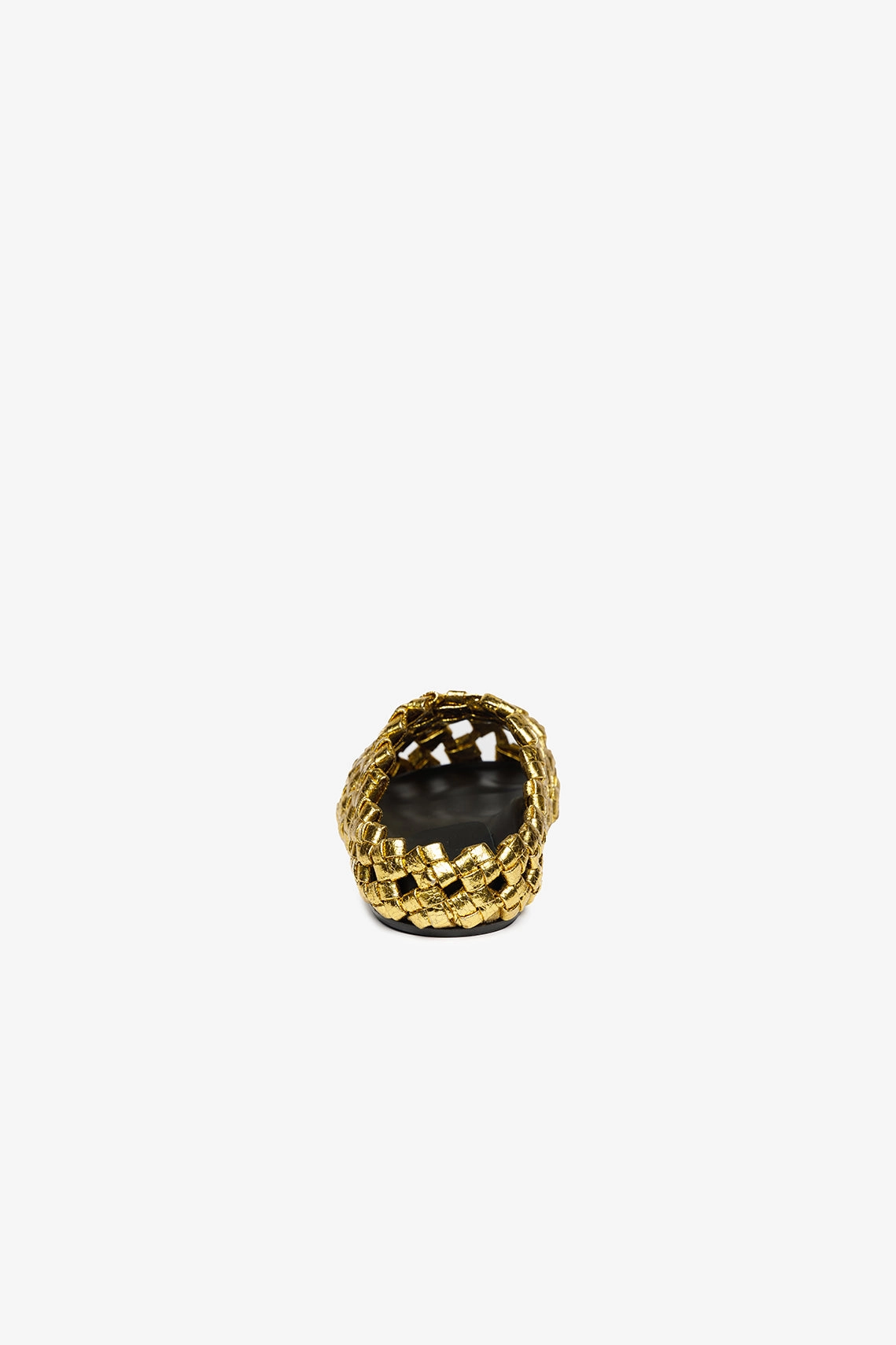 Weaved Clog Silver Gold Silver Gold