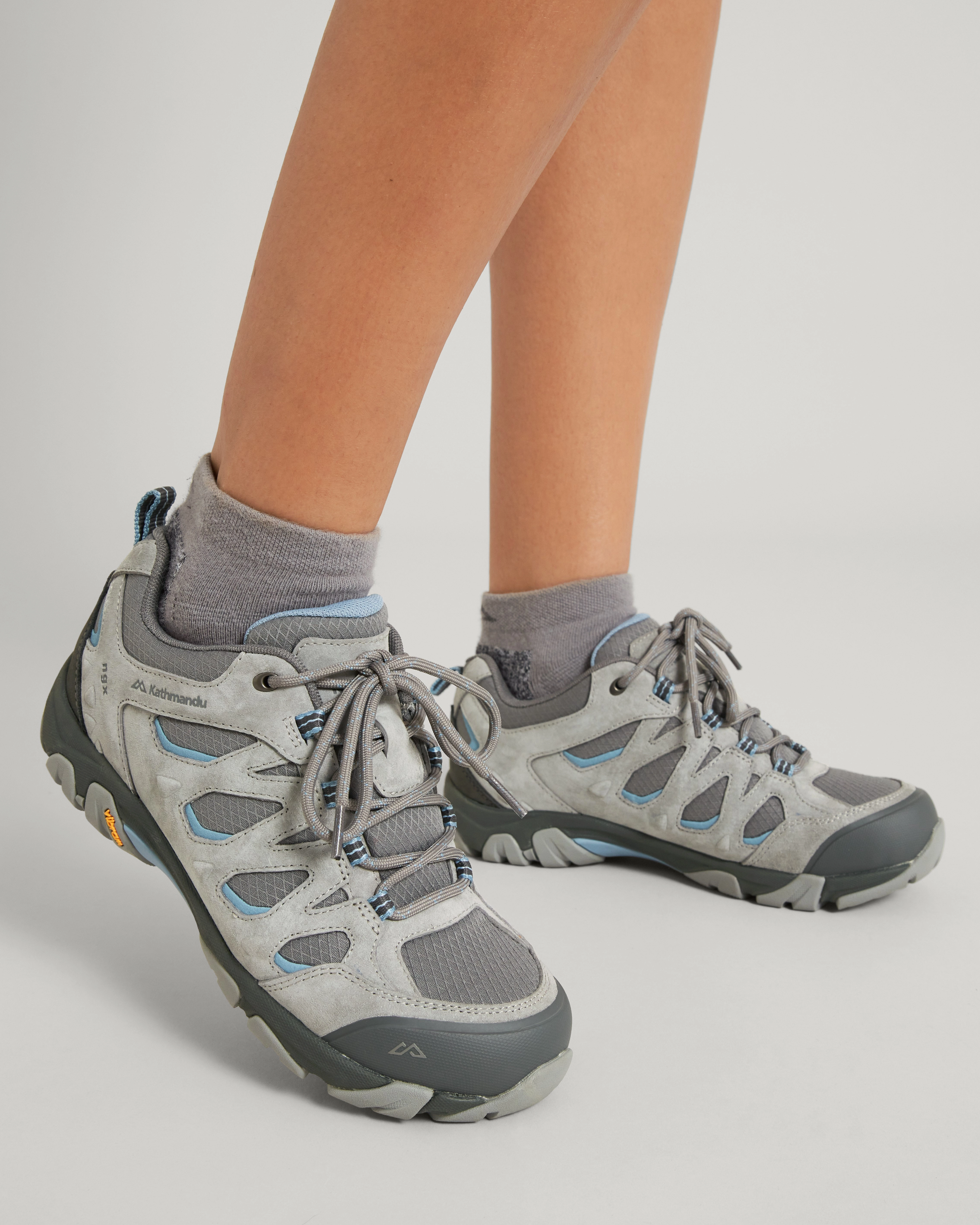 Women's Mornington Waterproof Hiking Shoes - Steel Grey/Faded Denim