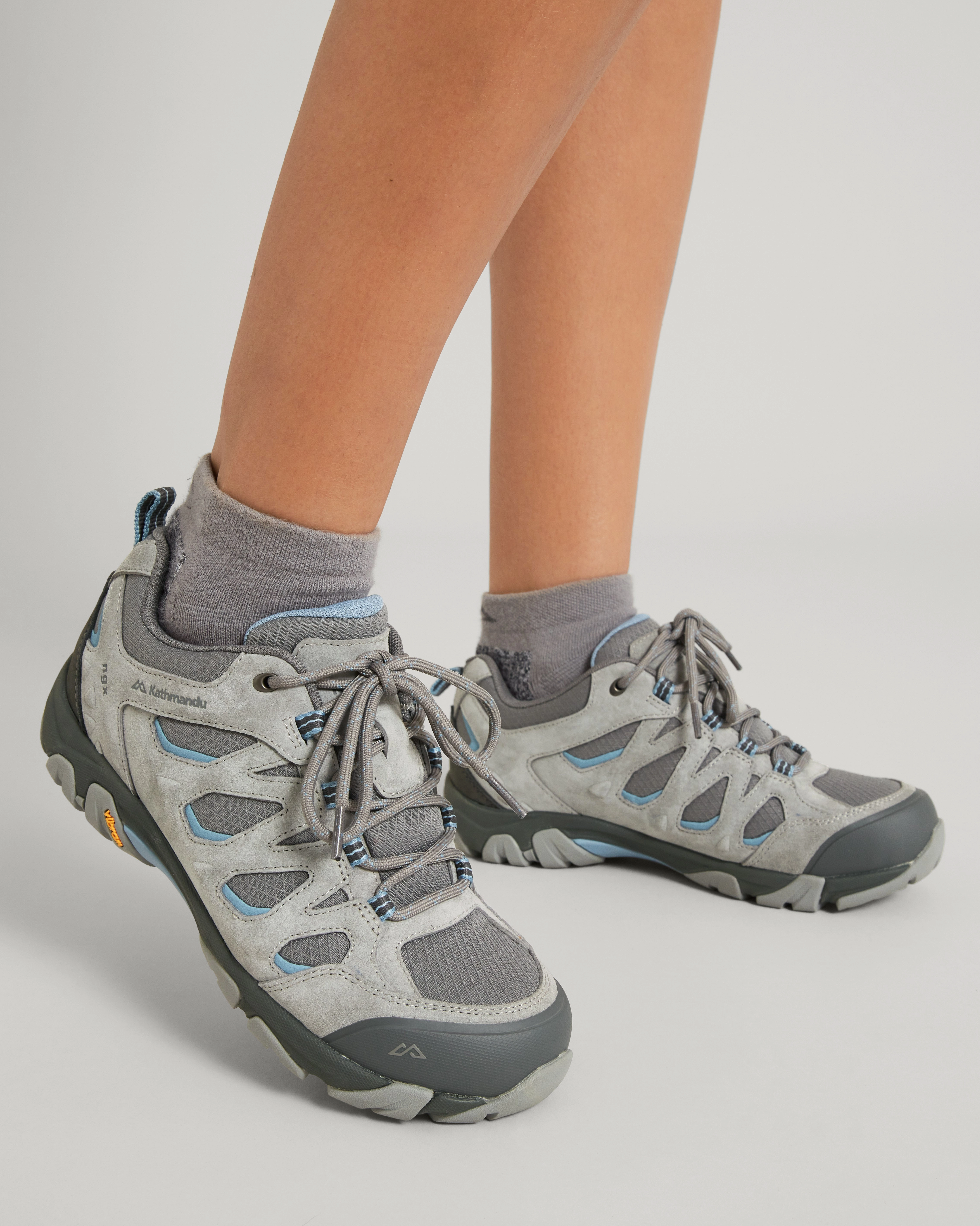 Women's Mornington Waterproof Hiking Shoes - Steel Grey/Faded Denim