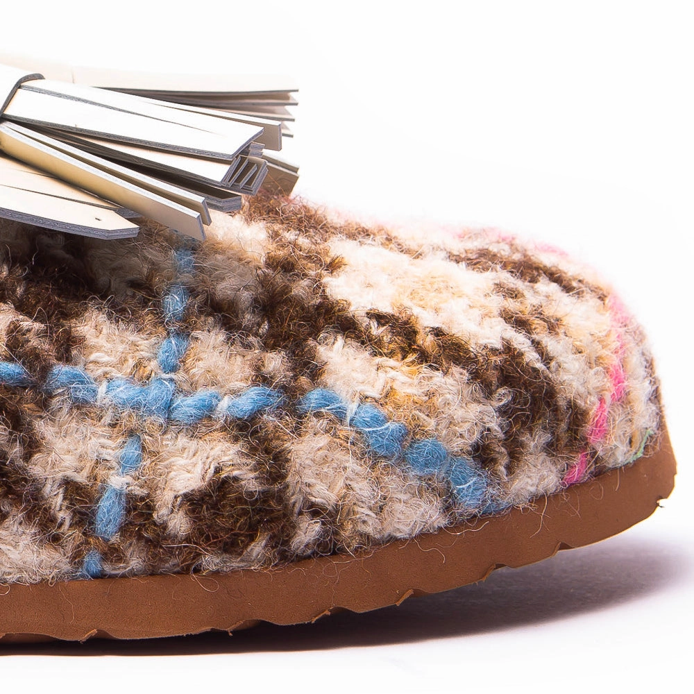 Women's Msgm Sabot Slippers Beige/Multicolor